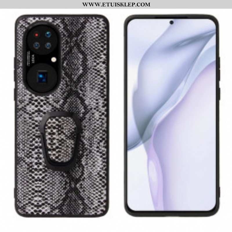 Etui do Huawei P50 Uchwyt Na Pierścionek W Stylu Węża